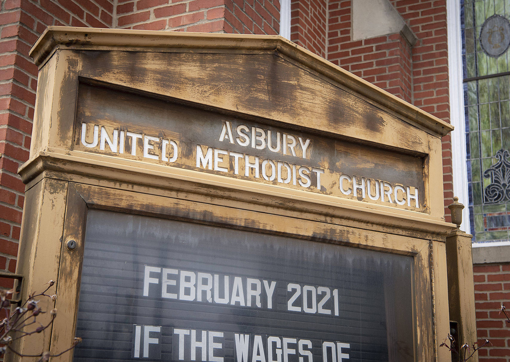 Black History Tour-Asbury Church sign